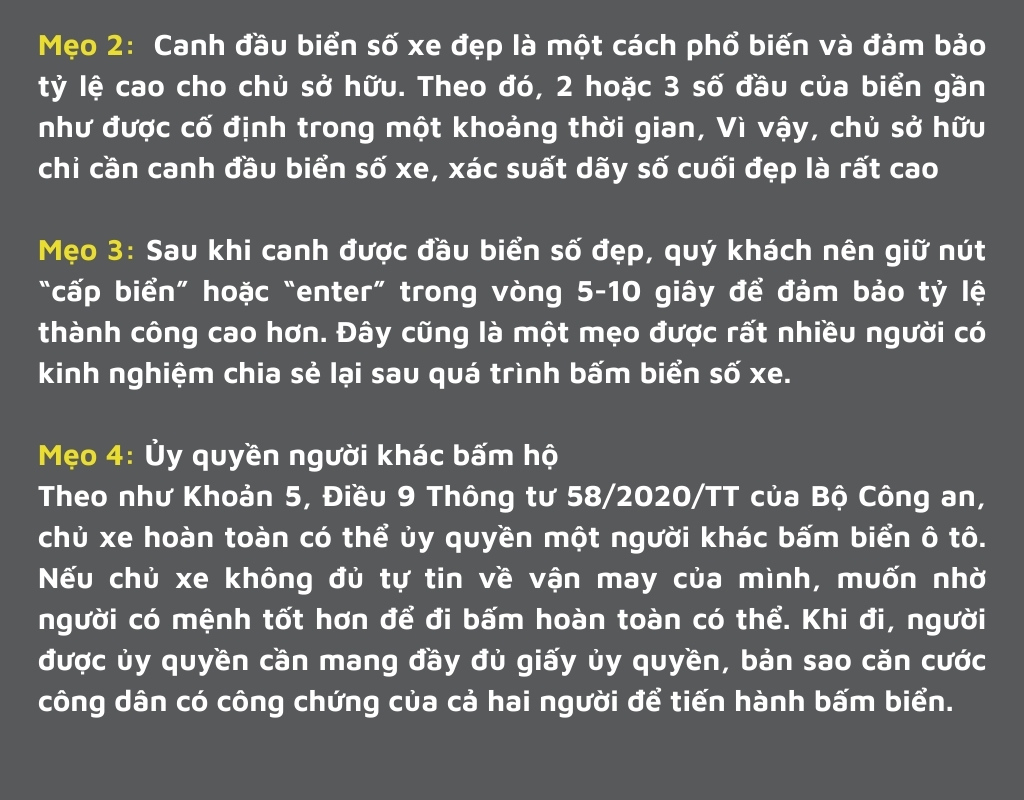 Một số mẹo chủ xe có thể áp dụng để ép được số lượng lớn