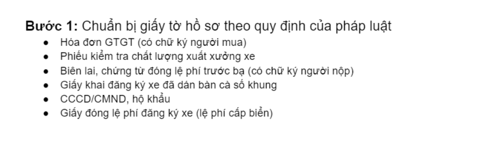 Xem và chuẩn bị trước những giấy tờ cần thiết