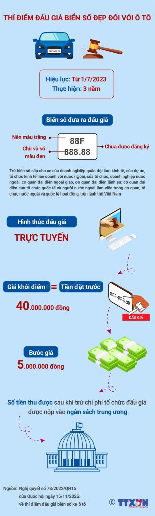 Quy trình đấu giá biển số xe ô tô 