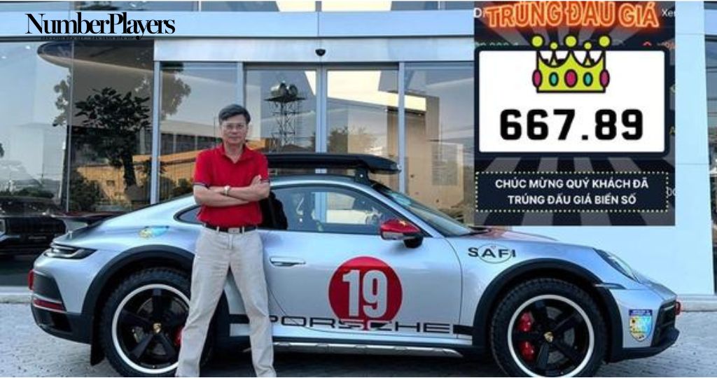 Chiếc Porsche 911 Dakar với biển số 19A-667.89