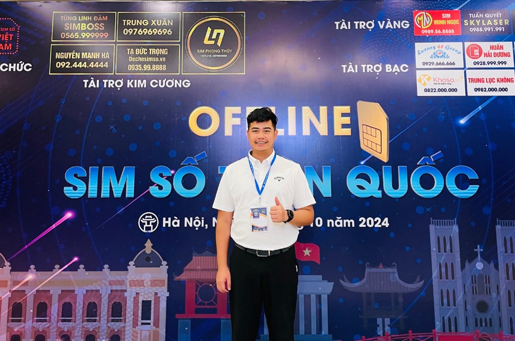 CEO Tuấn Tổng với những chia sẻ về xu hướng thị trường tại Offline Sim Số Toàn Quốc 2024